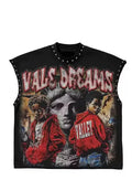 Vale Dreams Graphic Sleeveless Shirt | Urban Streetwear Apparel