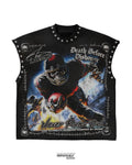 Death Before Dishonor Football Skull Muscle Tee – Black
