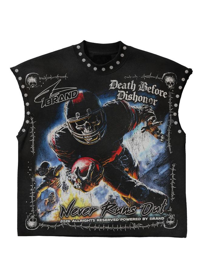 Death Before Dishonor Graphic Sleeveless Shirt | Edgy Streetwear Apparel