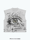 Valley Gothic Eye Studded Muscle Tee