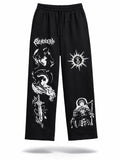 Berserk Anime Graphic Print Black Joggers | Streetwear