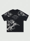 Cherub-Themed Graphic T-Shirt