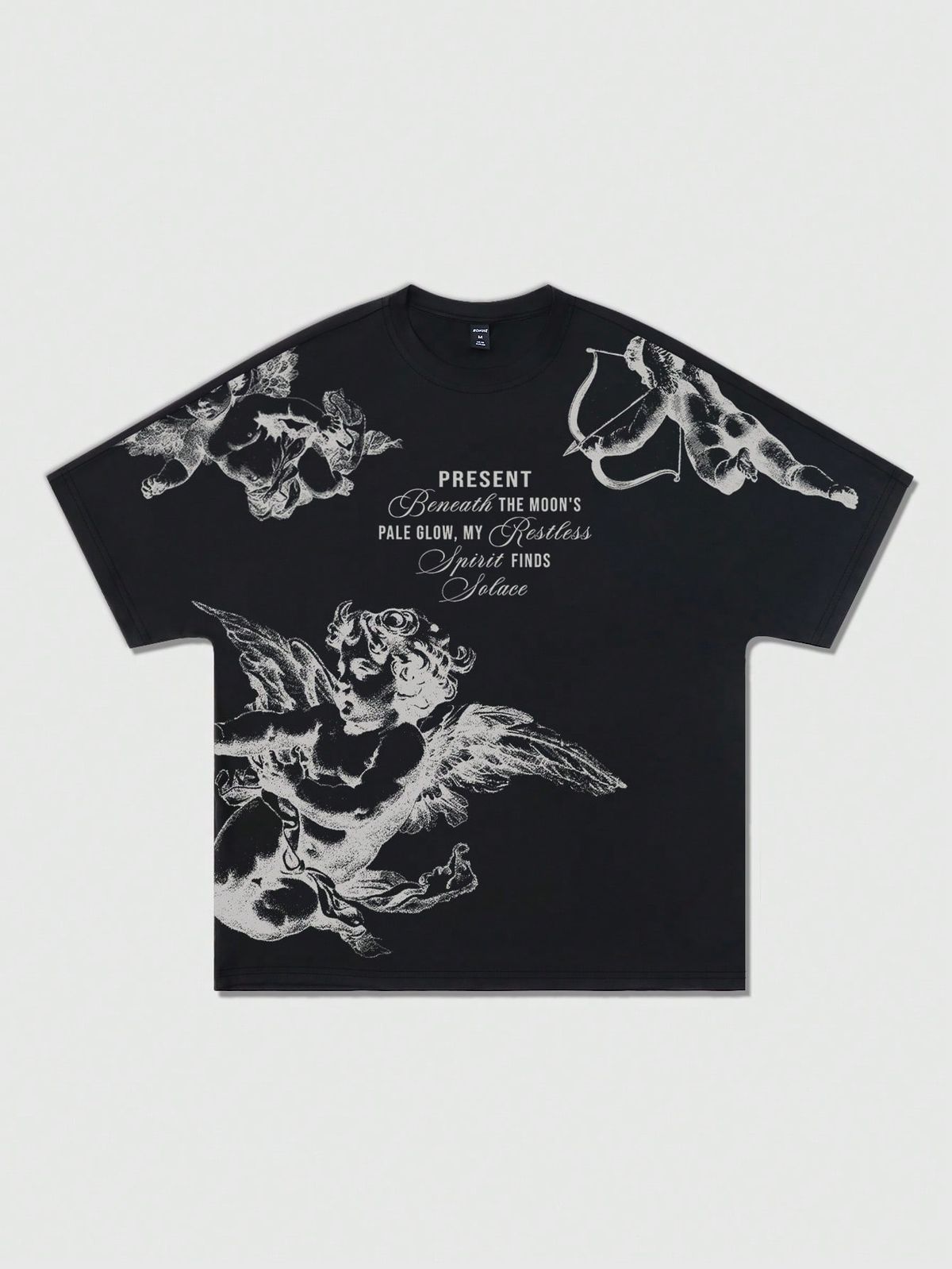 Cherub-Themed Graphic T-Shirt