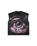 Ghost Fire Phantom Skull Muscle Tee – Black