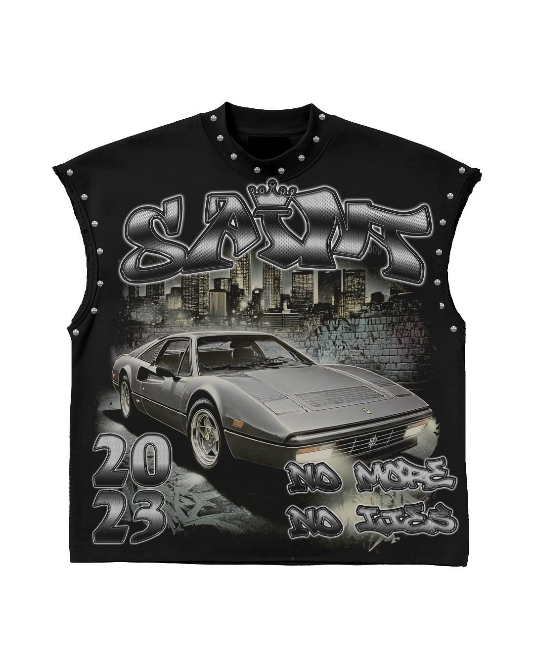 Saint 2023 No More No Lies Graphic Sleeveless Shirt | Urban Streetwear