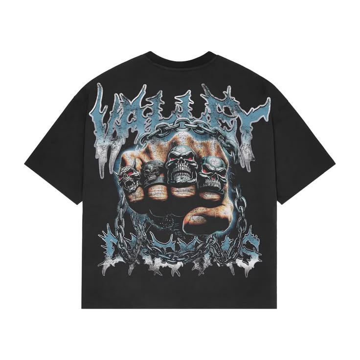 Skull-Themed Graphic T-Shirt