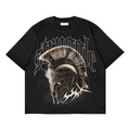 "Struggle" Spartan Graphic Oversized Black Unisex T-Shirt