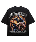 Misery Born From Pain Black Oversized T-Shirt - Renaissance Streetwear