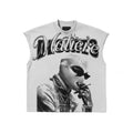 Matiere Balaclava Graphic Muscle Tee – White