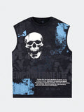 The Spirited Rebellion Skull Collage Muscle Tee