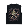 Motor Club Ribcage Graphic Sleeveless Shirt | Edgy Streetwear Apparel