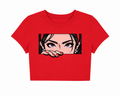 Nothing Is Under Control Graphic Print Women’s Crop Top T-Shirt | Trendy Pop Art Cropped Tee