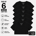 Pack of 6 Women's Crop Tops | Premium Cotton | Half Sleeve Regular Fit | Everyday Wear Combo