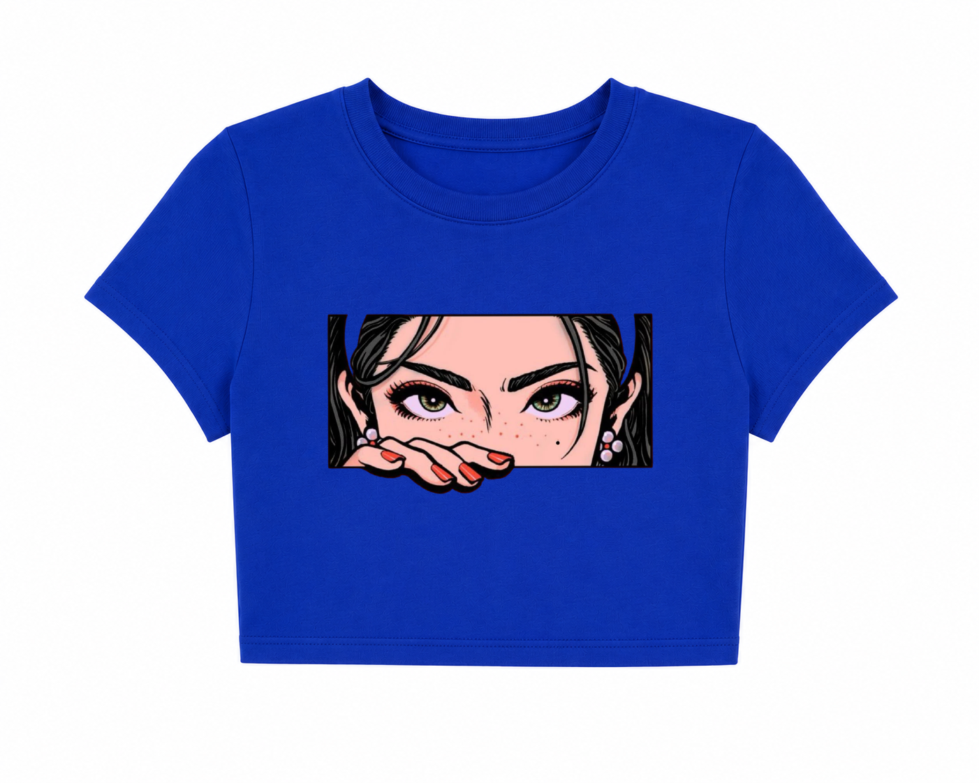 Nothing Is Under Control Graphic Print Women’s Crop Top T-Shirt | Trendy Pop Art Cropped Tee