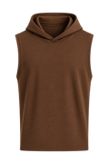 240 GSM Sleeveless Hooded Gym Vest | Premium Heavyweight Gym Wear | Shubhovastra