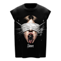 Sinner Graphic Gym Vest | Oversized Gothic Sleeveless Streetwear Vest