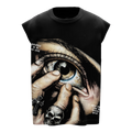 Paradise Is In Your Eyes Graphic Gym Vest | Oversized Sleeveless Streetwear Vest