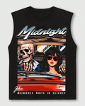 Midnight Romance Born in Silence Muscle Tee – Black