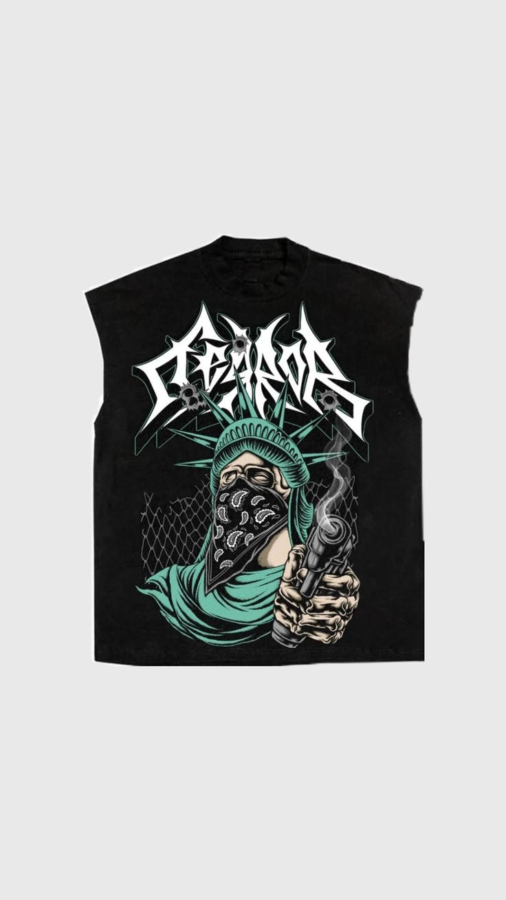The Terror Liberty Graphic Muscle Tee