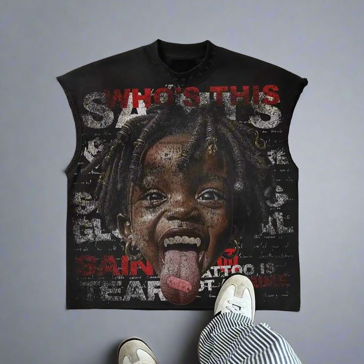 The Who's This Saint Graphic Muscle Tee