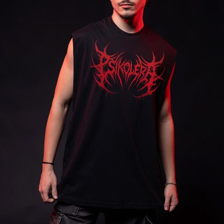 The Psikolera Metal Logo Muscle Tee
