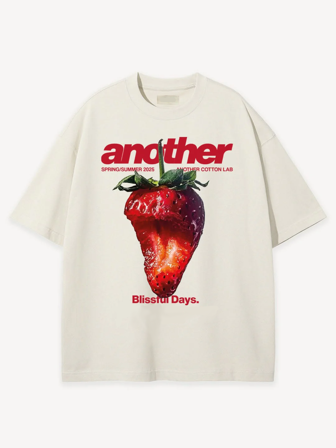 Another "Blissful Days" Strawberry Graphic T-Shirt