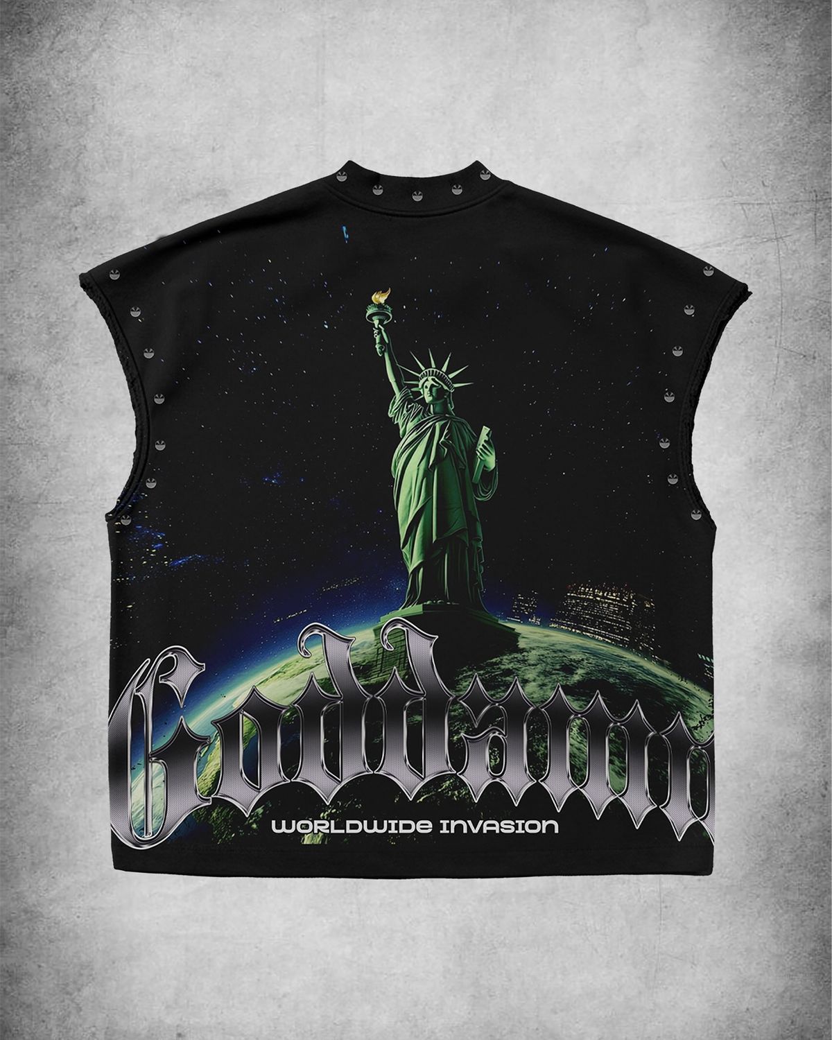 The Goddamn Worldwide Invasion Muscle Tee