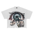 "Saints Global" Eye Graphic Tee | Distressed Urban Streetwear