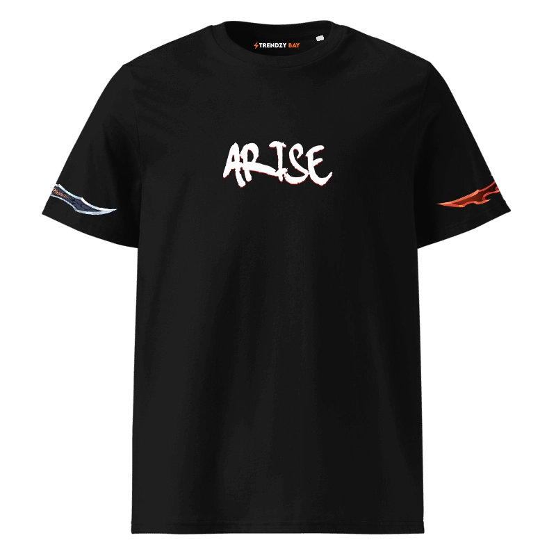 Solo Leveling "Arise" Sung Jinwoo Back Graphic T-Shirt - Black