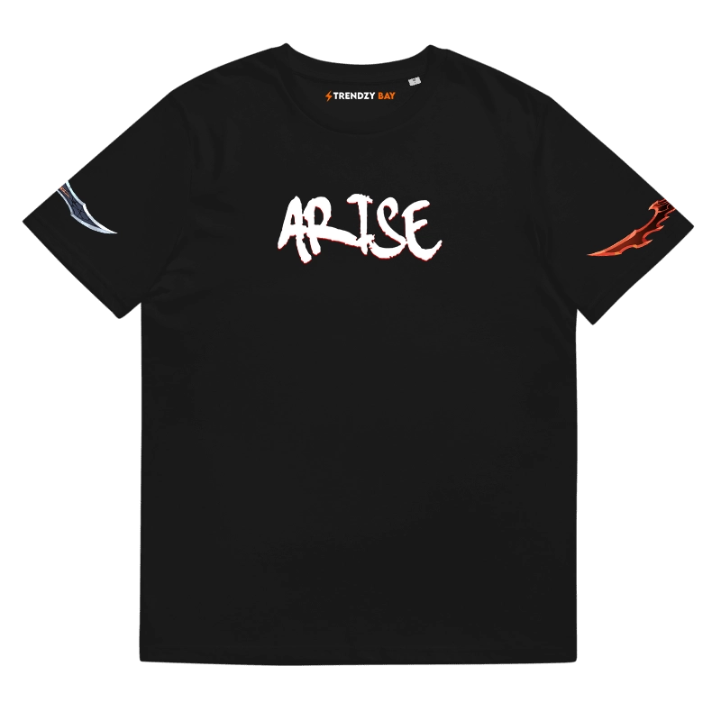 Solo Leveling "Arise" Sung Jinwoo Back Graphic T-Shirt - Black