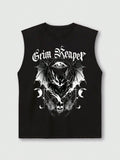 The Grim Reaper Occult Sigil Muscle Tee