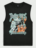 The Dollar Bills Burning Cash Muscle Tee