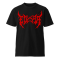 Edessa Death Metal Graphic Tee - Heavy Crimson Style Black T-Shirt