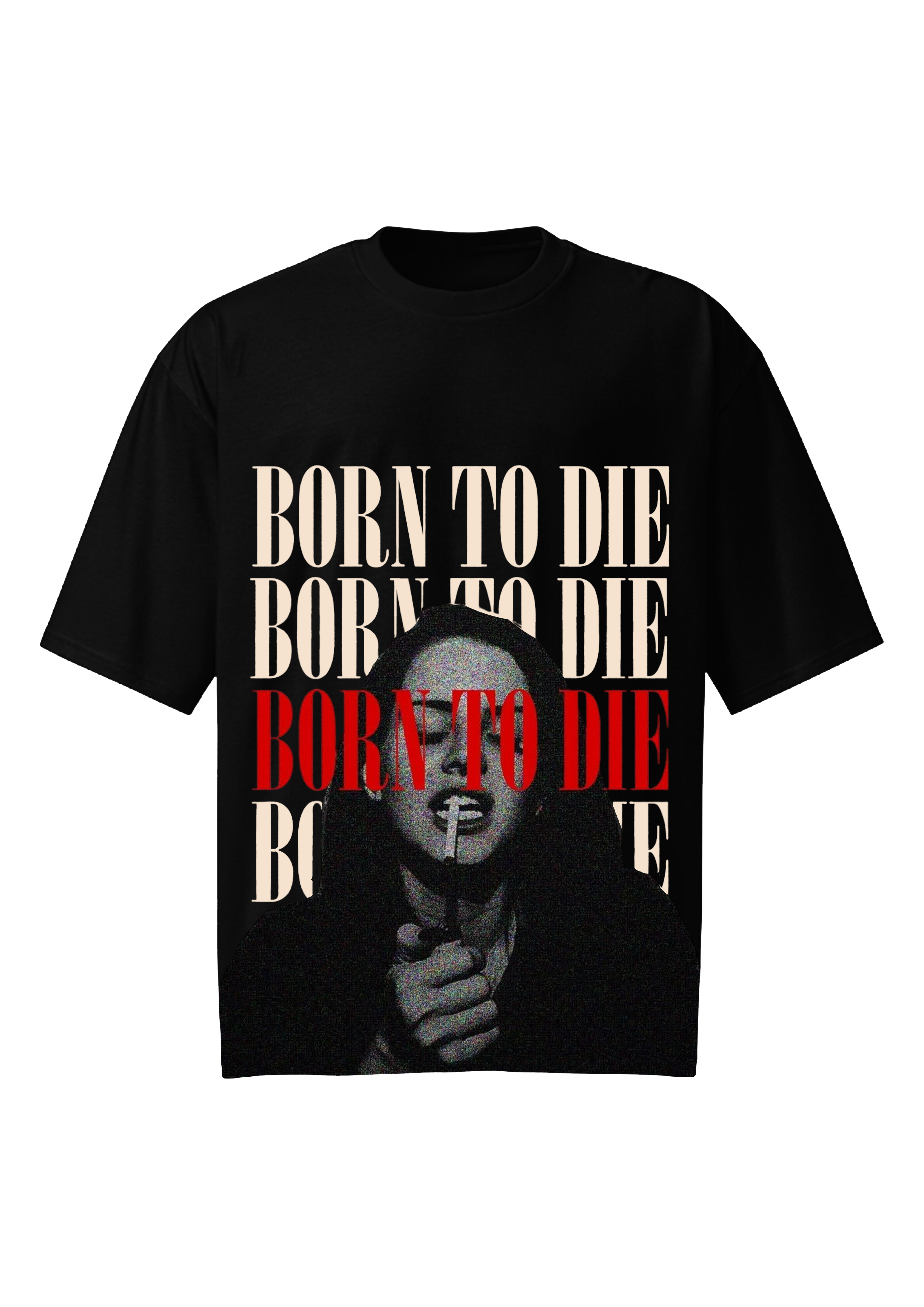 Lana Del Rey Born To Die Black Oversized Tee - Vintage Grunge Shirt