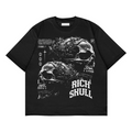 Rich Skull: Philosophical Gothic Graphic T-Shirt