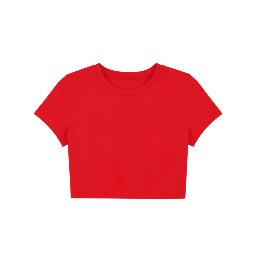 Half Sleeve Crop Top for Women