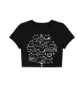 Y2K Beach Dolphin Crop Top - White Summer Graphic Baby Tee