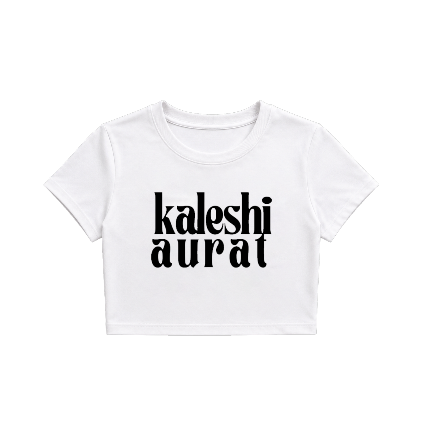 Kaleshi Aurat Printed Crop Top for Women