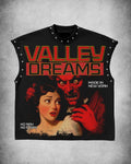 The Valley Dreams Retro Horror Graphic Muscle Tee