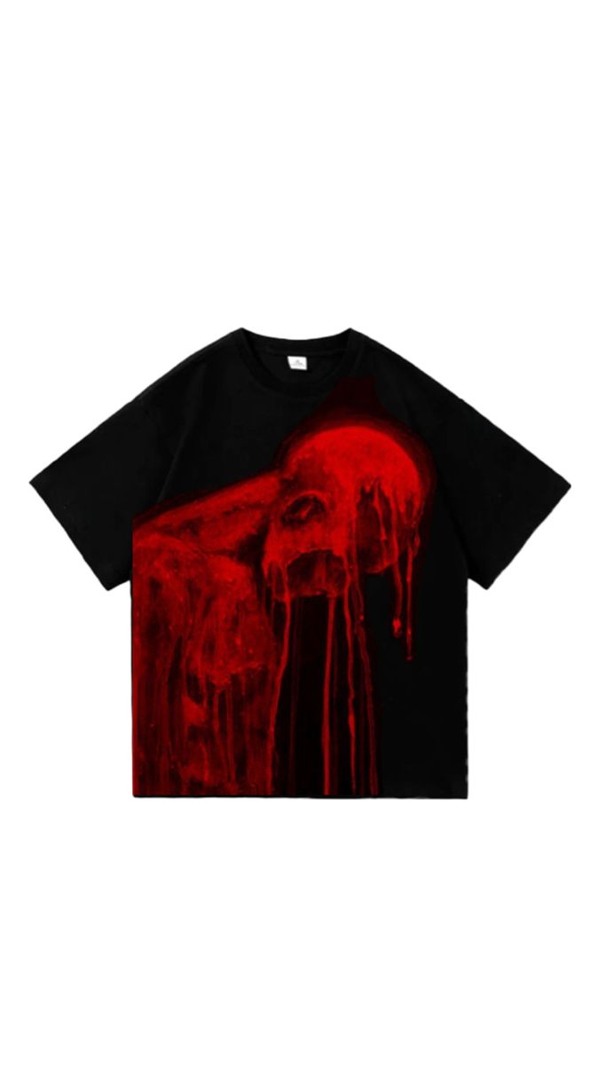 Dripping Skull Graphic T-Shirt