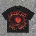 "HELLEYE" Graphic Tee | Red Eye Motif Urban Streetwear