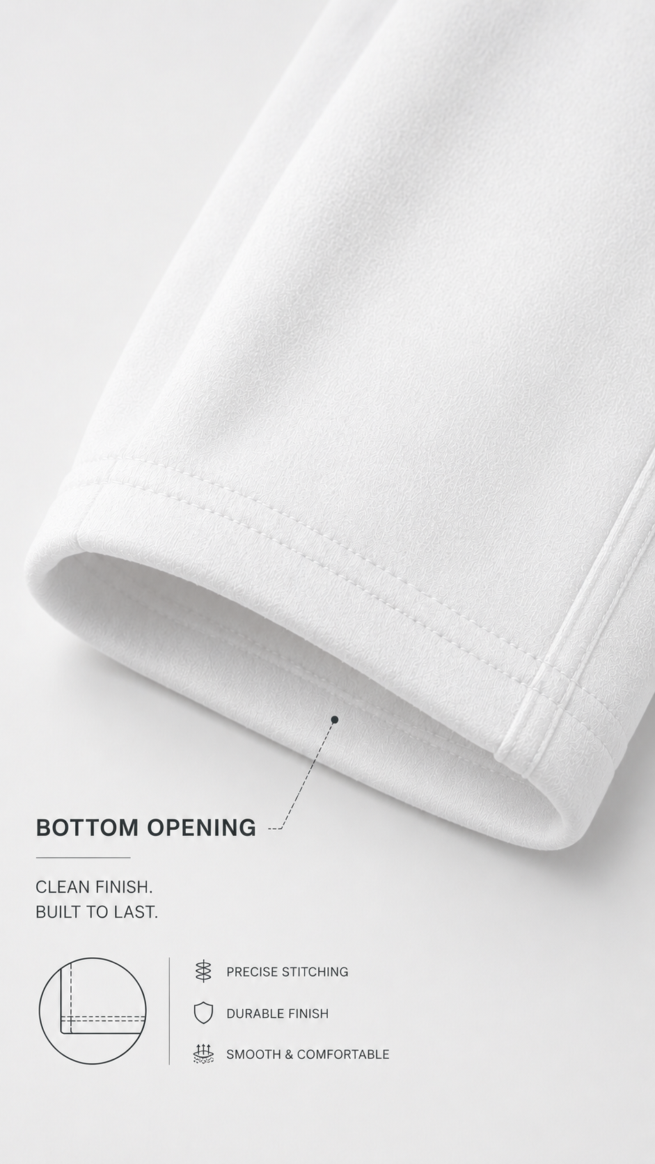 White Premium Relaxed Fit Jogger for Men | Zip Pocket Track Pants | Shubhovastra