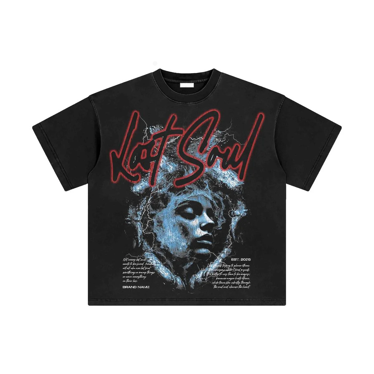 "Lost Soul" Graphic Tee | Vintage-Wash Urban Streetwear