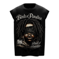 Birds of Paradise Graphic Boxy Gym Vest | Oversized Streetwear Sleeveless Tee