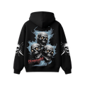 Infernal Skull Oversized Hoodie | Gothic Skull Streetwear Hoodie