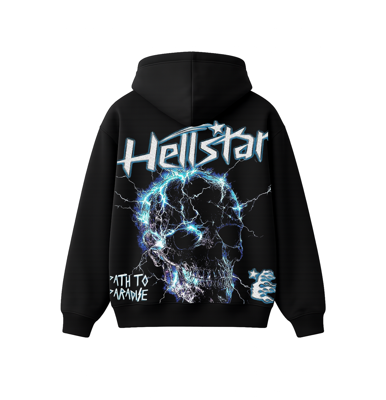 Hellstar Lightning Skull Oversized Hoodie | Premium Gothic Streetwear Hoodie