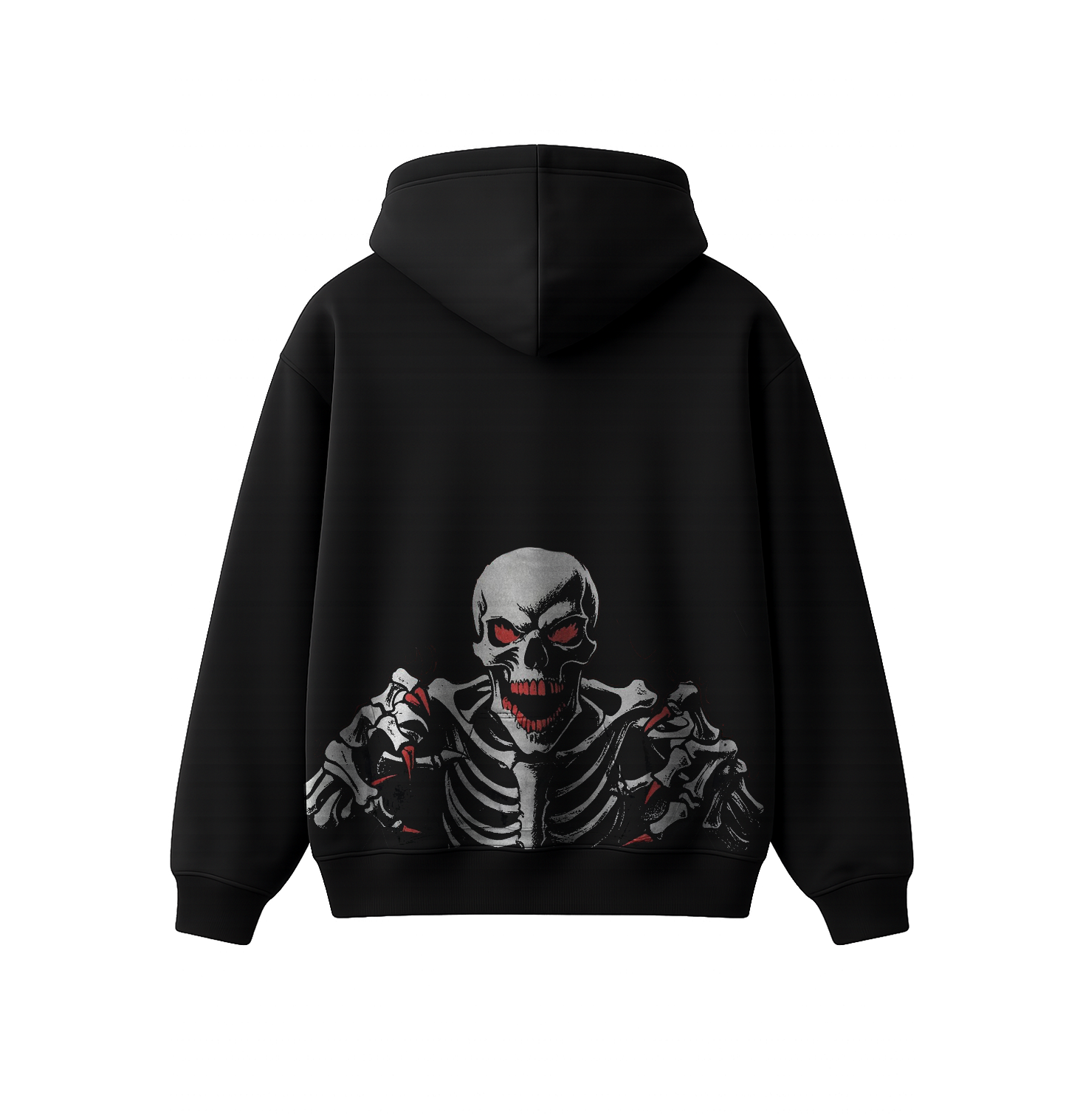 Rage Skeleton Graphic Oversized Hoodie | Premium Gothic Streetwear Hoodie