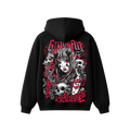 Oni Girl Graphic Oversized Hoodie | Premium Anime Gothic Streetwear Hoodie