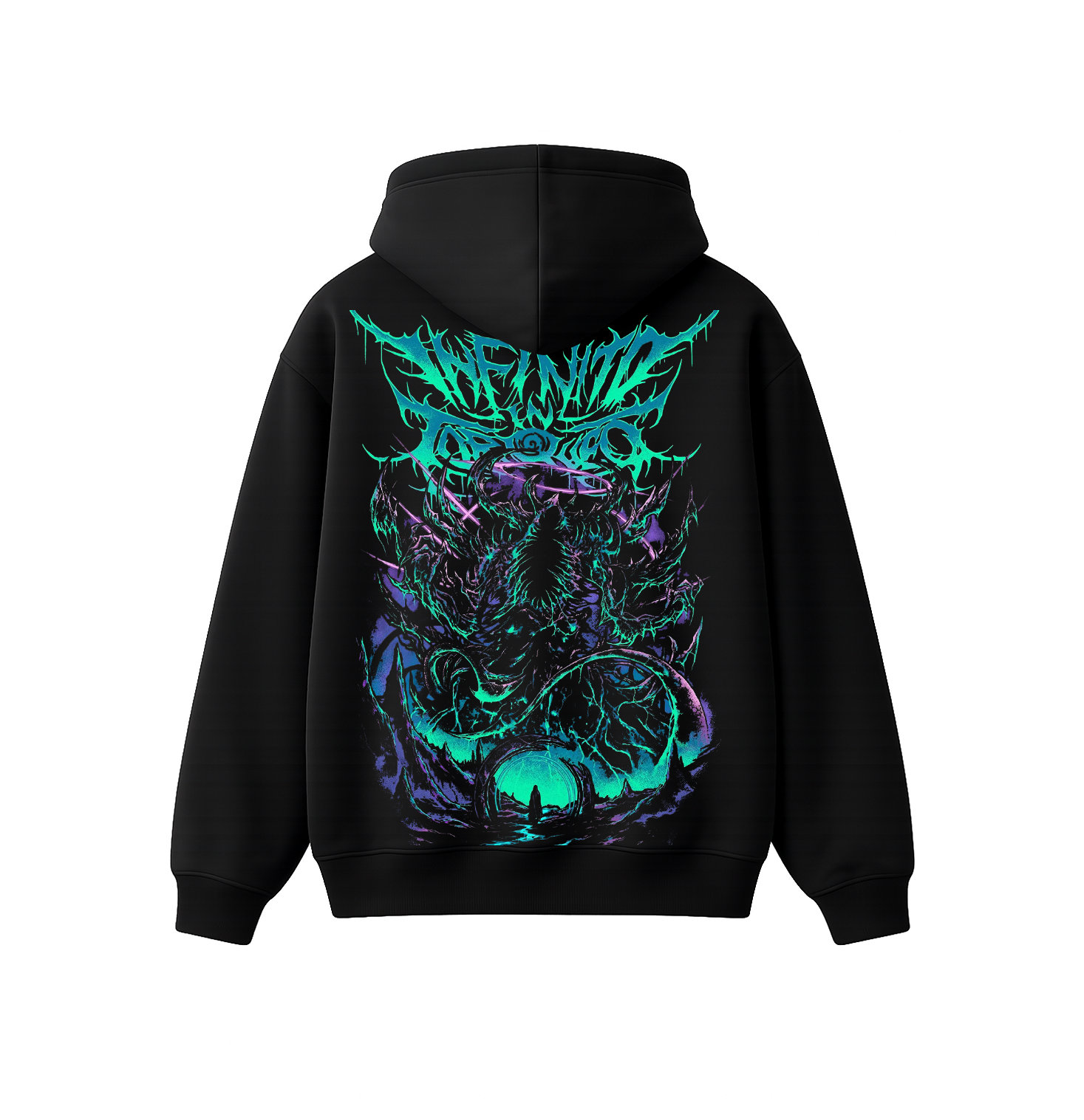 Abyss Creature Graphic Oversized Hoodie – Premium Heavyweight Streetwear