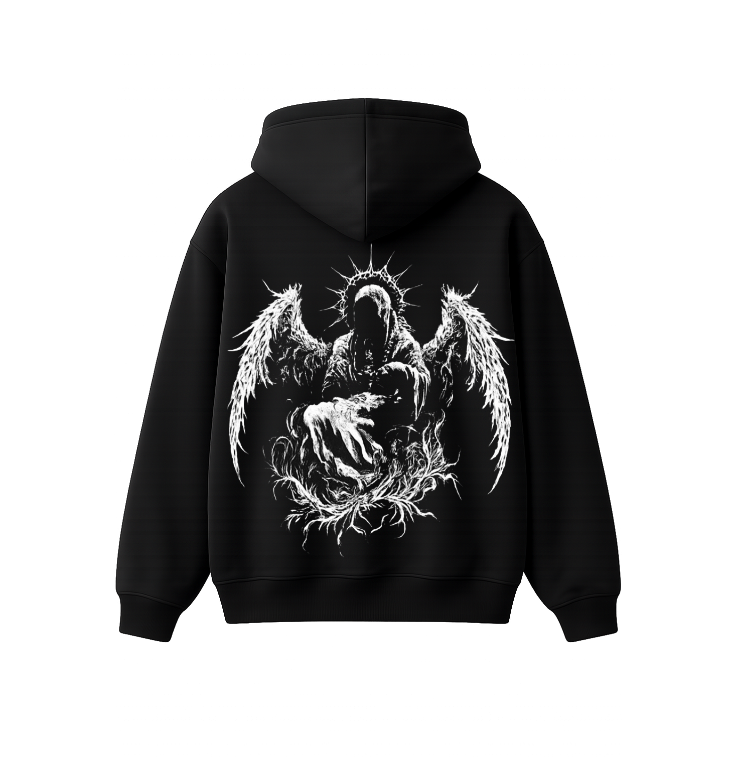 Fallen Seraph Oversized Hoodie | Dark Angel Streetwear